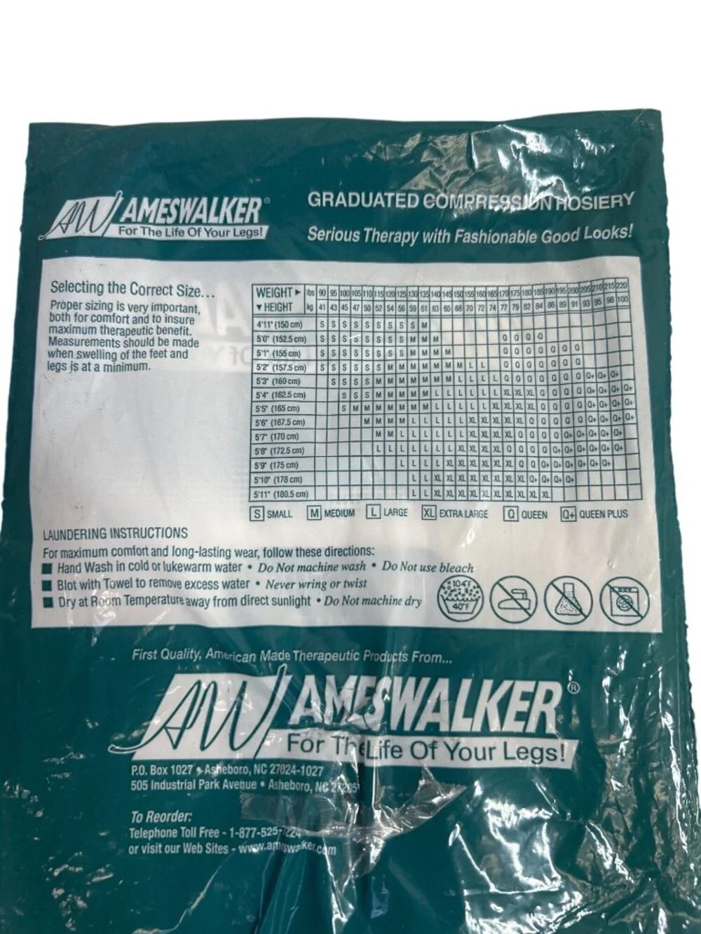 Lot of 3 Ames Walker Compression Pantyhose Sz M 8-30 mmHg Black Beige Natural